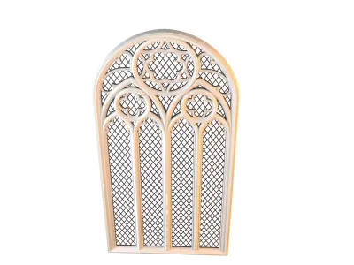 Gothic Window 3D model