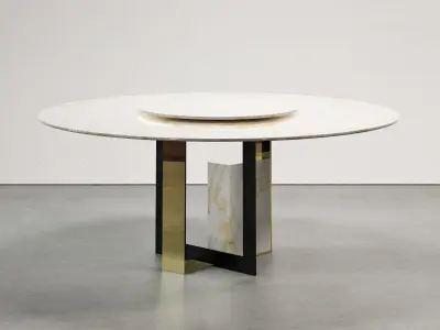 Moore Round Dining Tables 3D model