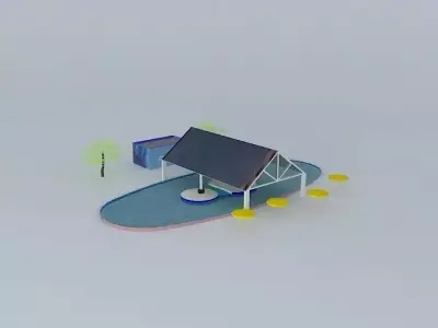 Dolphin Nursery SeaWorld Orlando 3D model