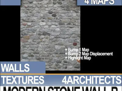 Modern Stone Wall B Texture