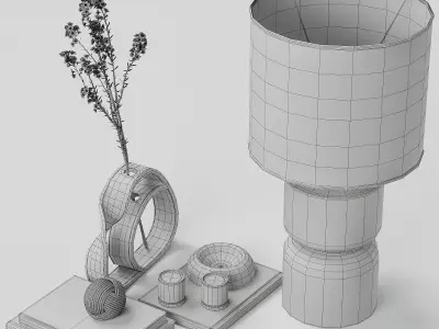Decorative set 26 3D model get