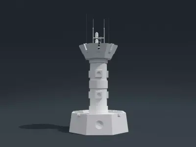 Sevastopol lighthouse northern pier of the Crimea 3D model