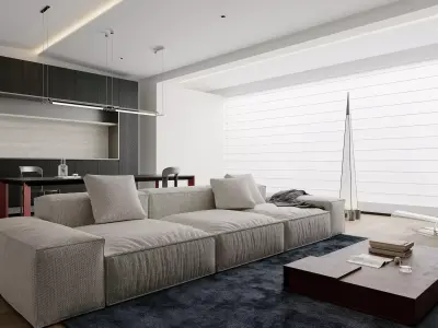 apartment interior scenes       3D model buy
