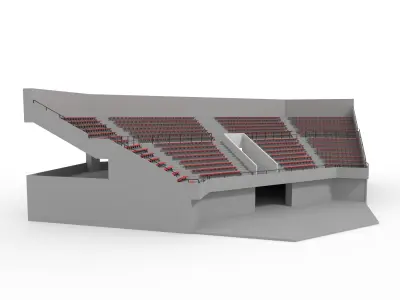 Collection Stadium Tribune 3 3D Model Pack