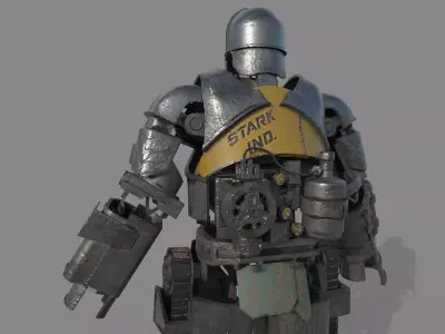 IRON MAN MARK-1 ARMOR MARVEL MODEL Low-poly 3D model