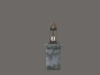 Pathway Lantern 02 Low-poly 3D model