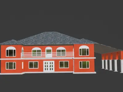 House orange 3D model