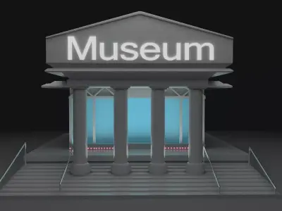 museum 3d model 3D model purchase