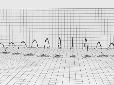 Lumion fountain - animated Low-poly 3D model