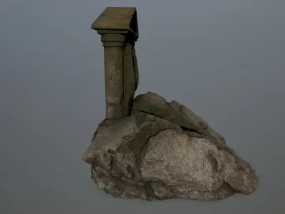 Souls Gate Low-poly 3D model