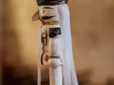 christmas tree decoration - white soldier nutcracker - photoscan Low-poly 3D model