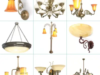 Antique Lights Collection Andy Thorton 3D model