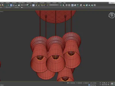 LICIO MULTI LIGHT PENDANT Low-poly 3D model