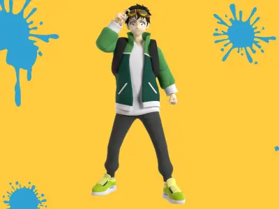 Akira Tendou - Zom 100 3D model