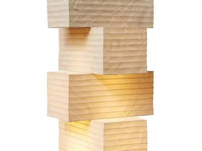 Akari floor lamp UF4 L10 3D model