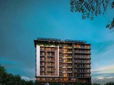 Modern Apartment Exterior 3D model