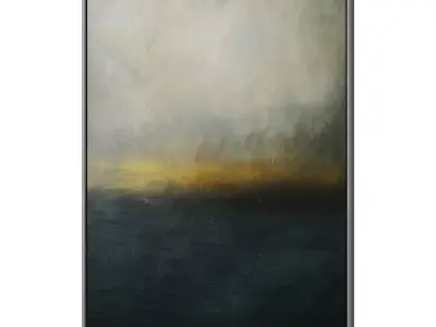 Set of 3 Abstract Paintings in Frames 3D model 49