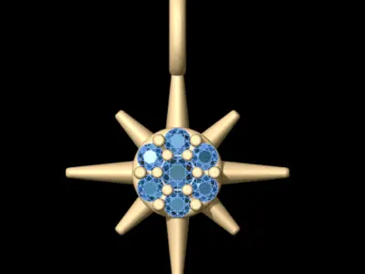 Little Shiny Star Pendant 3D print model