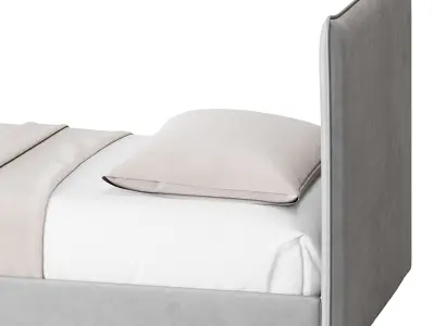 Fasde grey bed 3D model