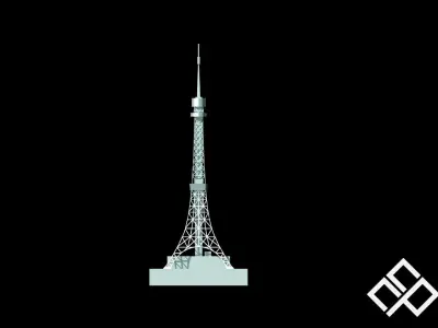 3D Printable Tokyo Tower Japan 3D print model