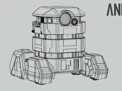 B2EMO Droid FLASHBACK EDITION - Star Wars Andor 3D model