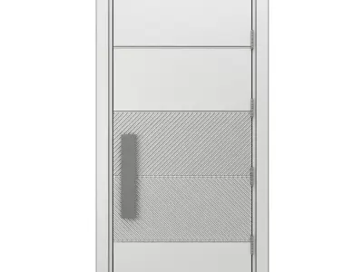 Sliced Door Low-poly 3D model