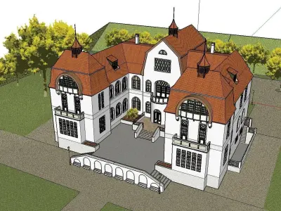 vacation spot-Resort-Fashion Leisure Hotel-0138 3D model