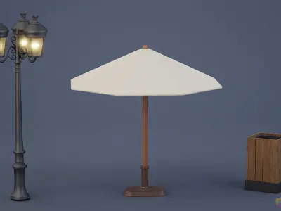 Stylized Patio Pack 3D model