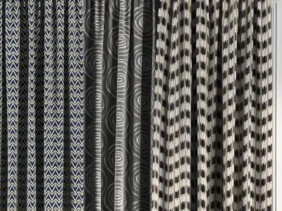 Curtain Set 65 3D model
