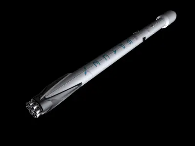 Falcon 9  rocket 3D model