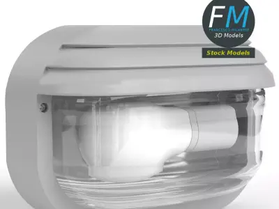 Waterproof wall lamp 2 3D model