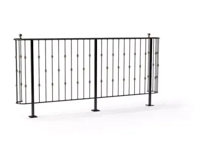 Detailed Railing 3D model