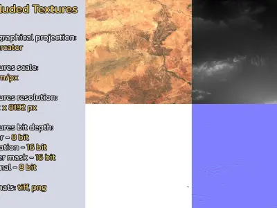 El Kelaa des Srarhna Morocco City Landscape 3D Model 3D model