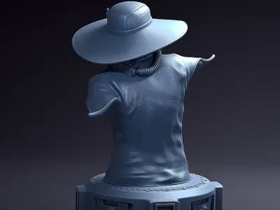CAD bane BUST stl  3D print model