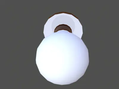Bulb Lowpoly Low-poly 3D model