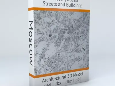 Moscow Streets and Buildings 3D model