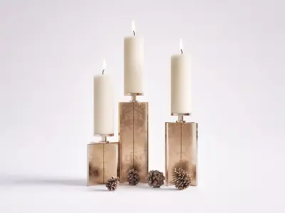 Axis Candle Holder Set 3D model