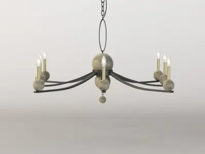 Troy F6339 Tallulah Rust Chandelier 3D model