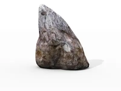Low poly boulder rock Low-poly 3D model