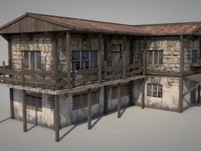 Anatolian Village House 10 Low-poly 3D model