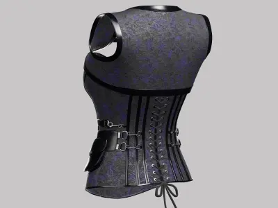 Corset v3 Low-poly 3D model