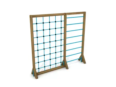 Kids Game Play Equipment 023 Rope Climber 3D model