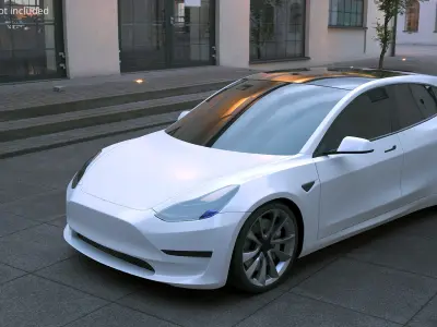  High-Performance Compact EV White 