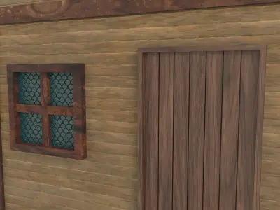 Western House 001 Low-poly 3D model