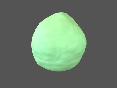 Snowball v1 006 Low-poly 3D model