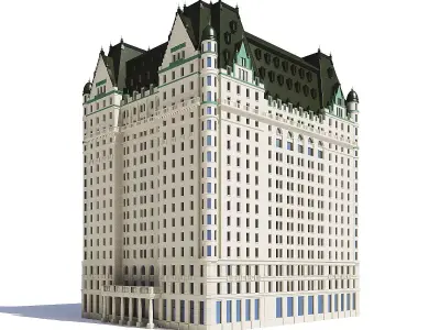  Large Hotel 3D Model 3D model