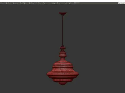 Washington Pendant Light Low-poly 3D model