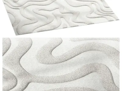 Norlander Wool Rug 3D model