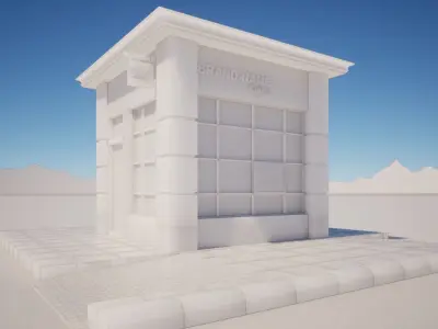 Drive THRU CAFE MODEL 3D model