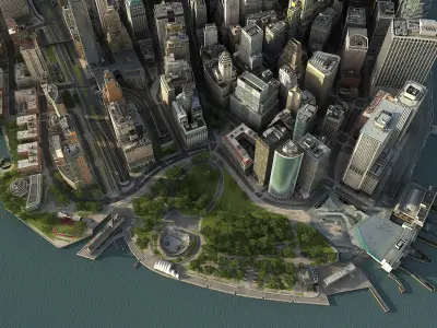  Manhattan Lower Part1 2 3 Low Poly 